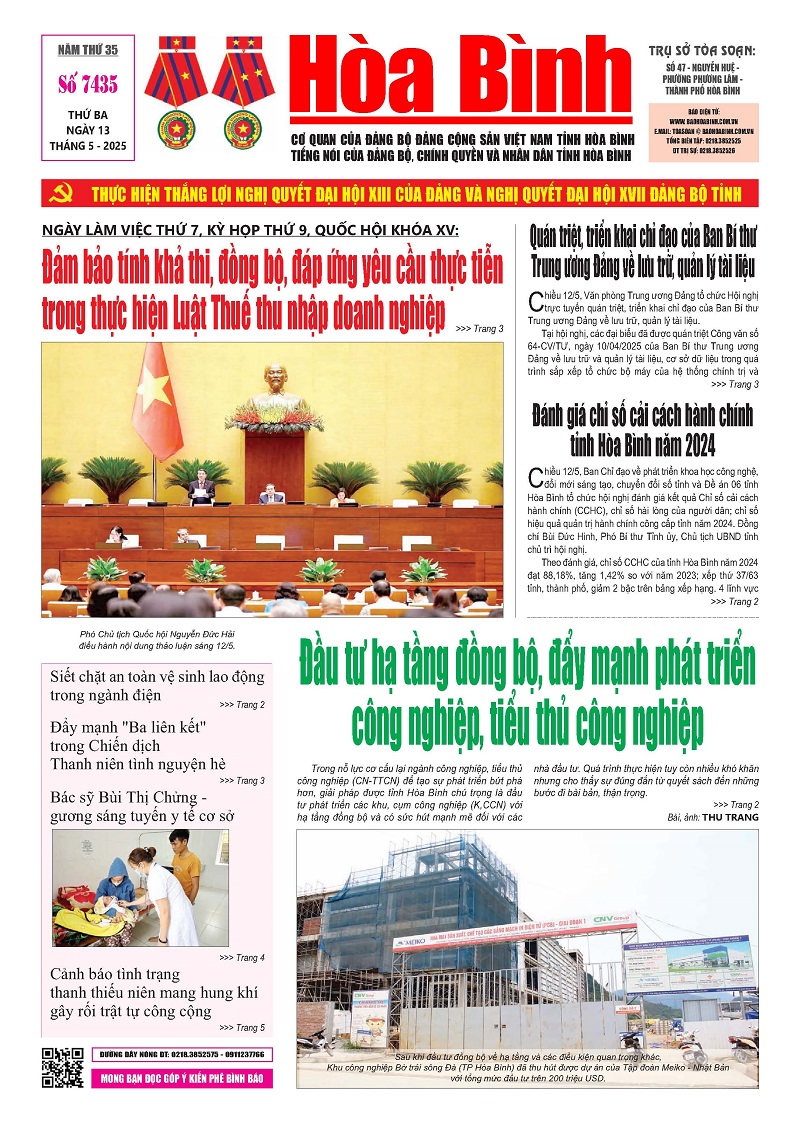 Báo Hòa Bình số 7435